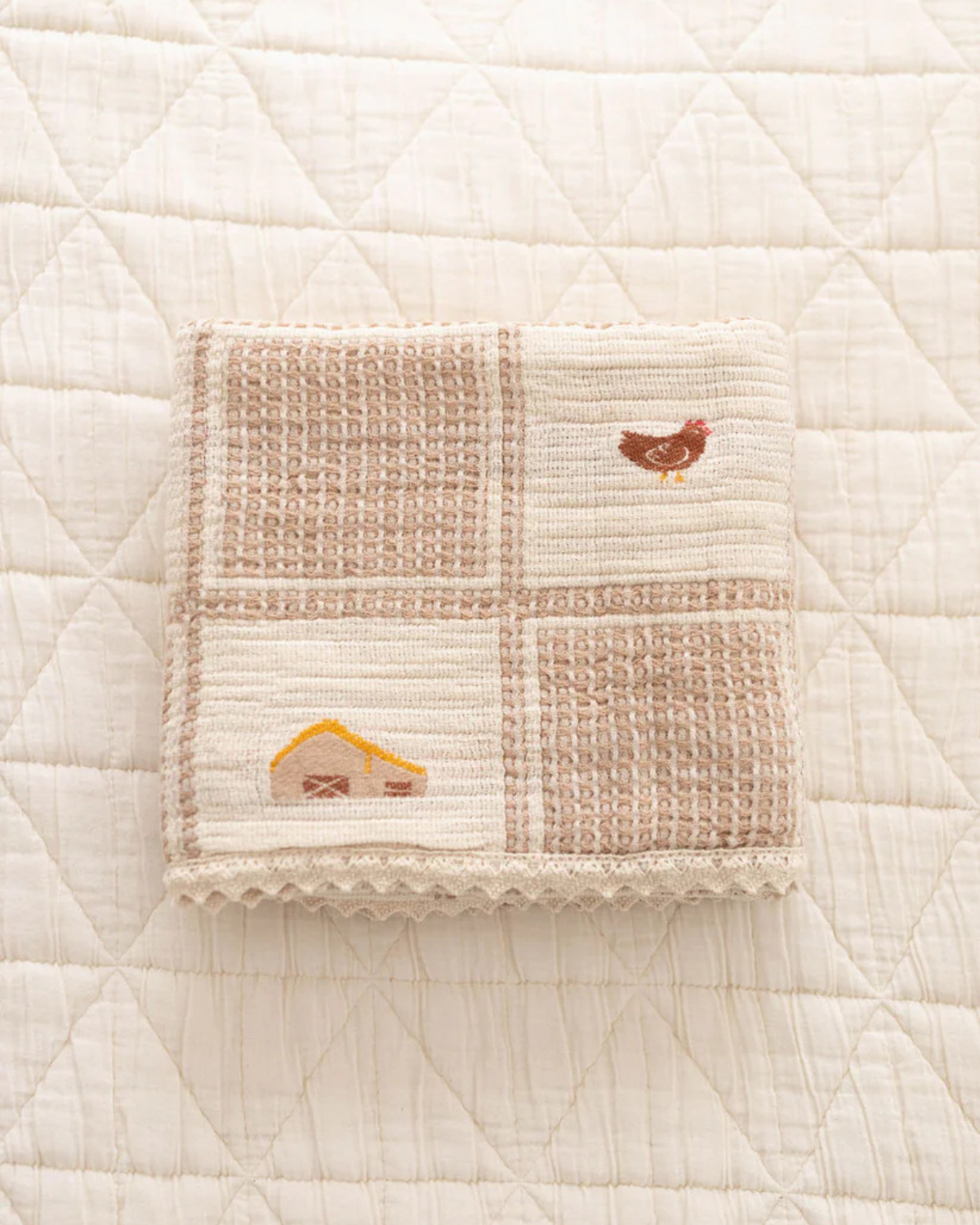 patchwork blanket - farm