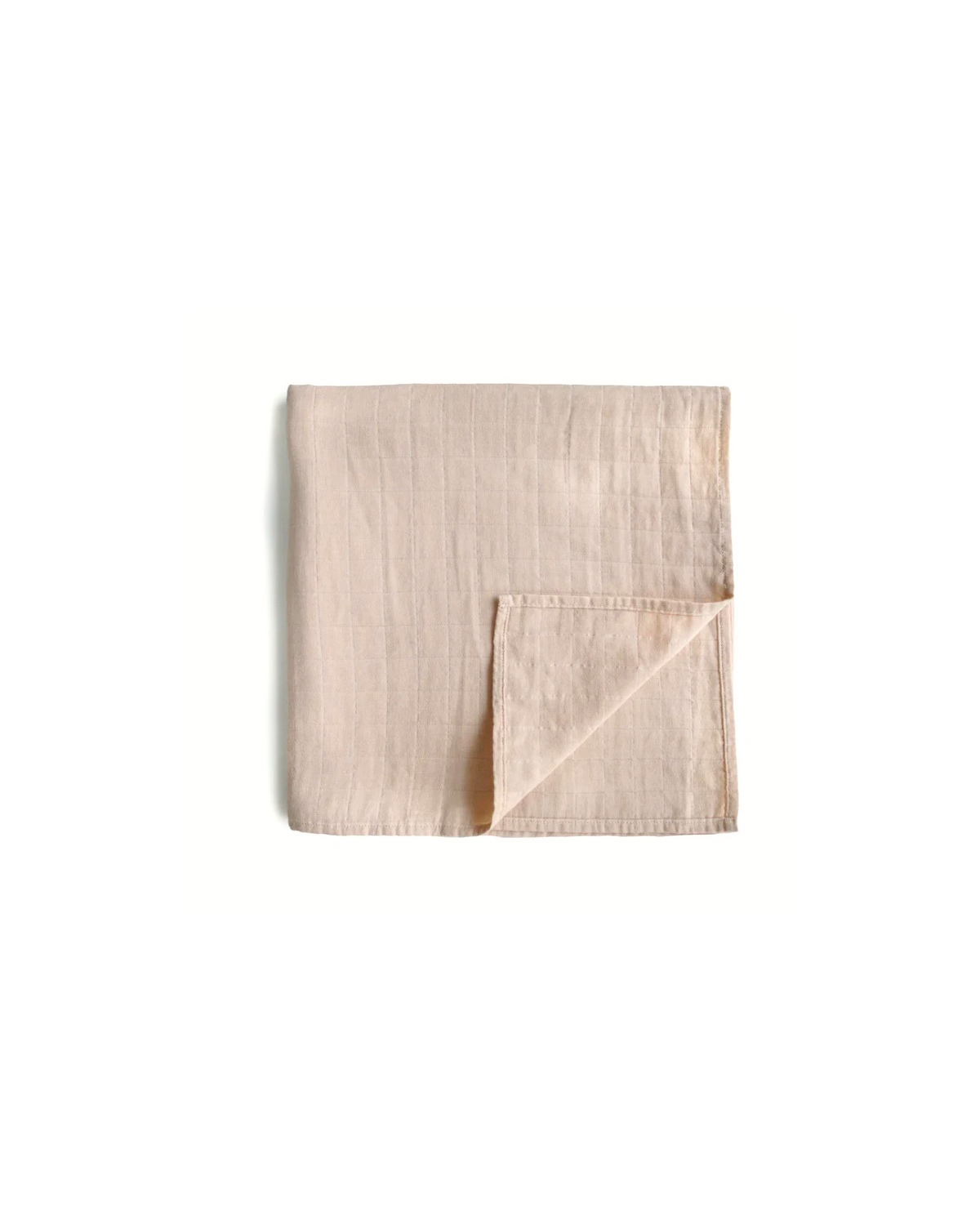 Organic Cotton Swaddle - blush <br> Mushie
