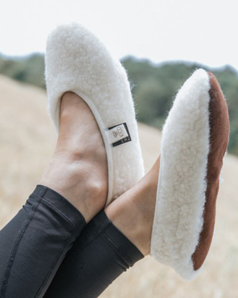 Wool ballerina slippers - Adult