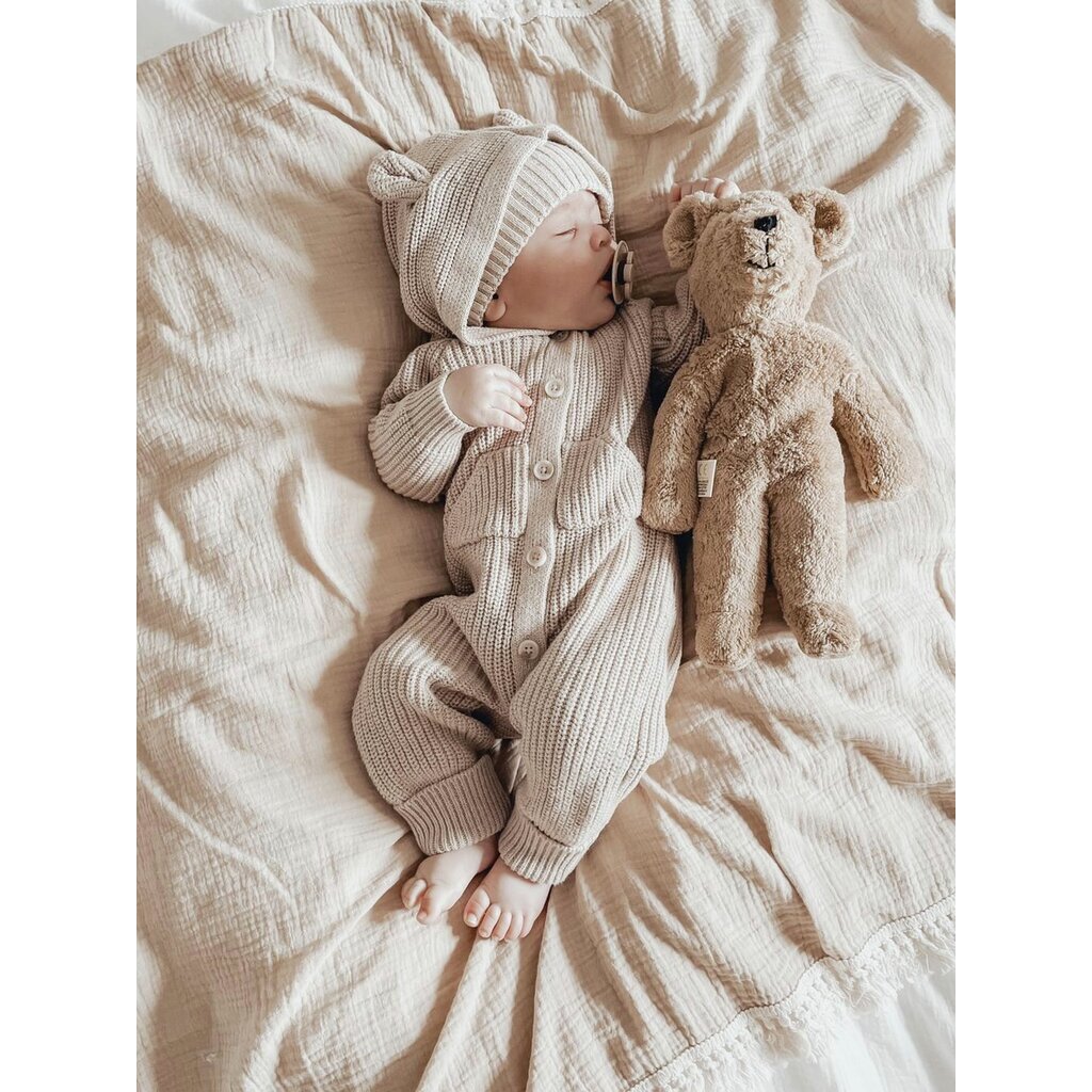 Floppy Tan Bear - Small <br>Senger