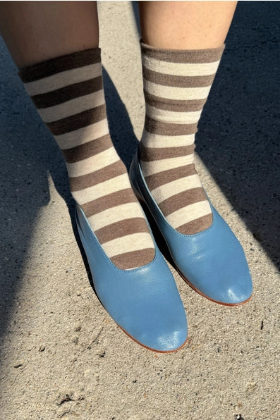 Wally Socks - Brown Stripe
