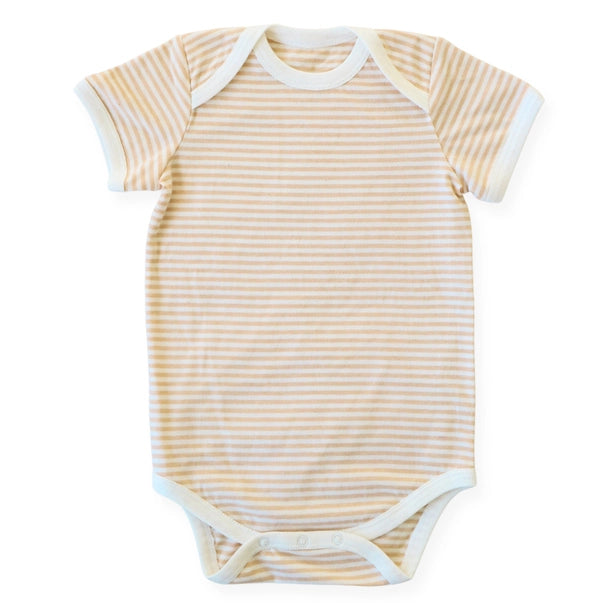 Undyed Organic Cotton Stripe Jersey Bodysuit