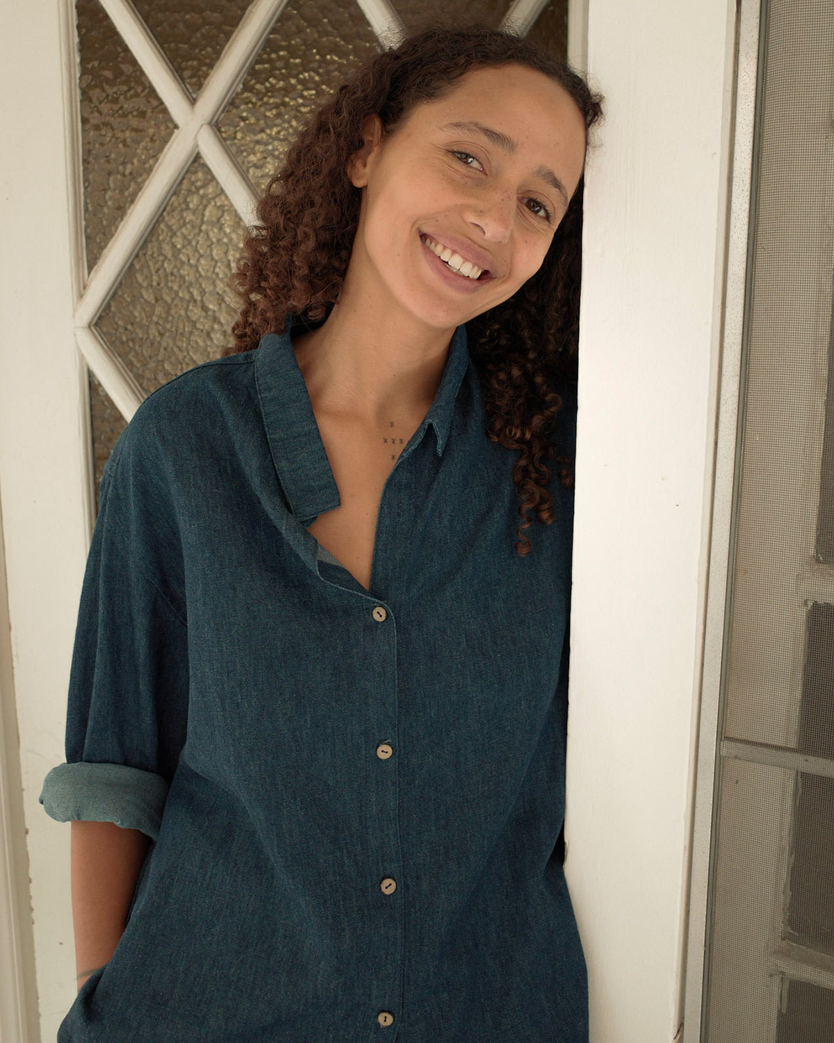 Laidback Button Down Blouse