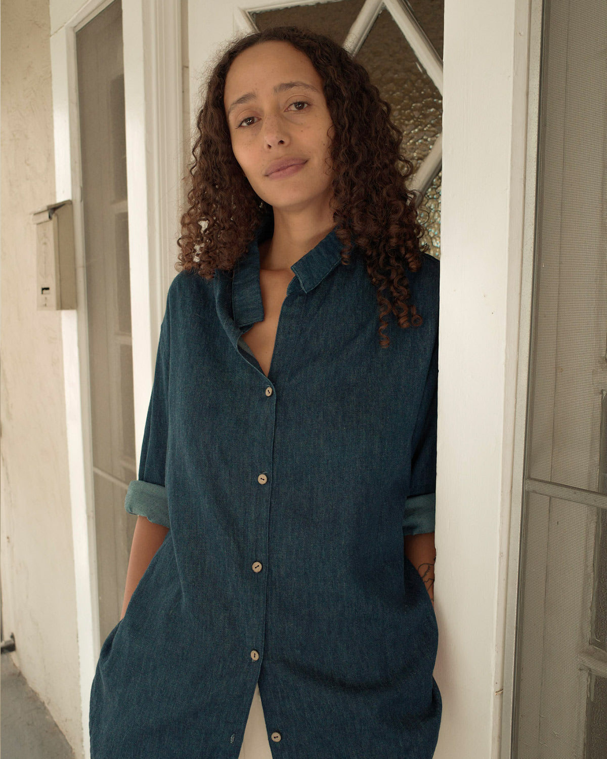 Laidback Button Down Blouse