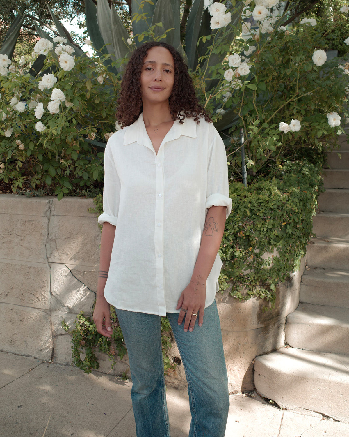 Laidback Button Down Blouse