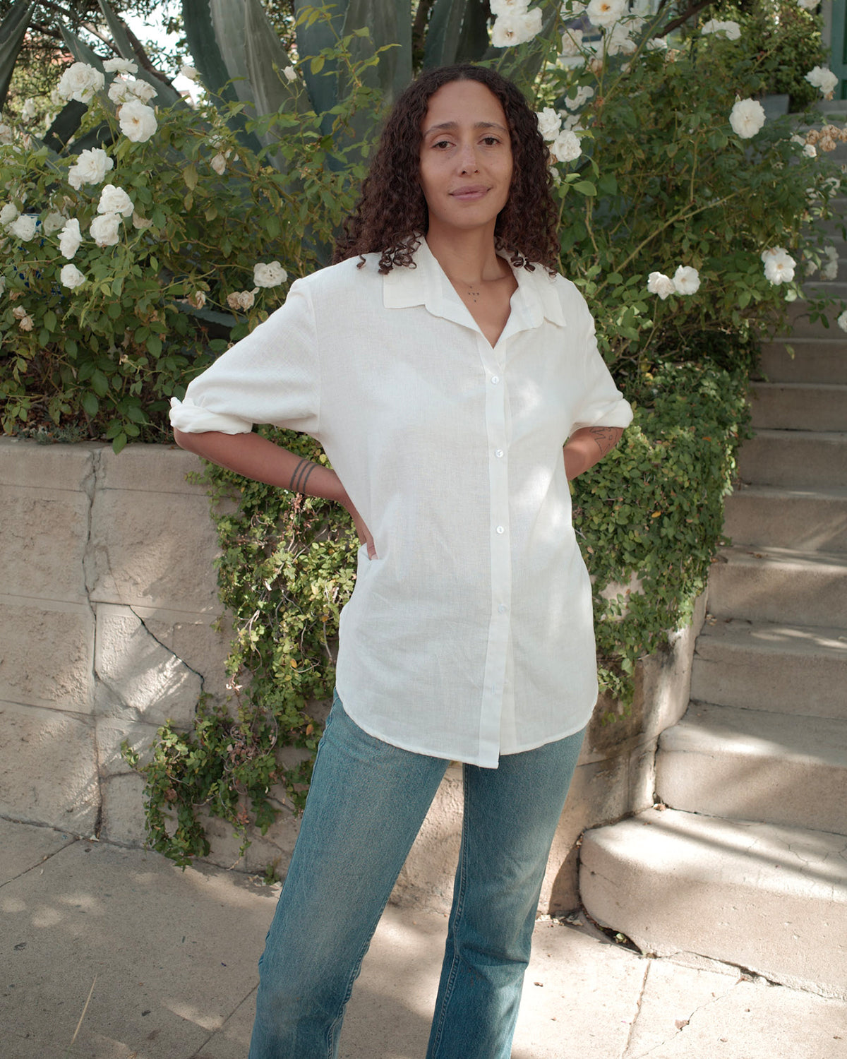 Laidback Button Down Blouse