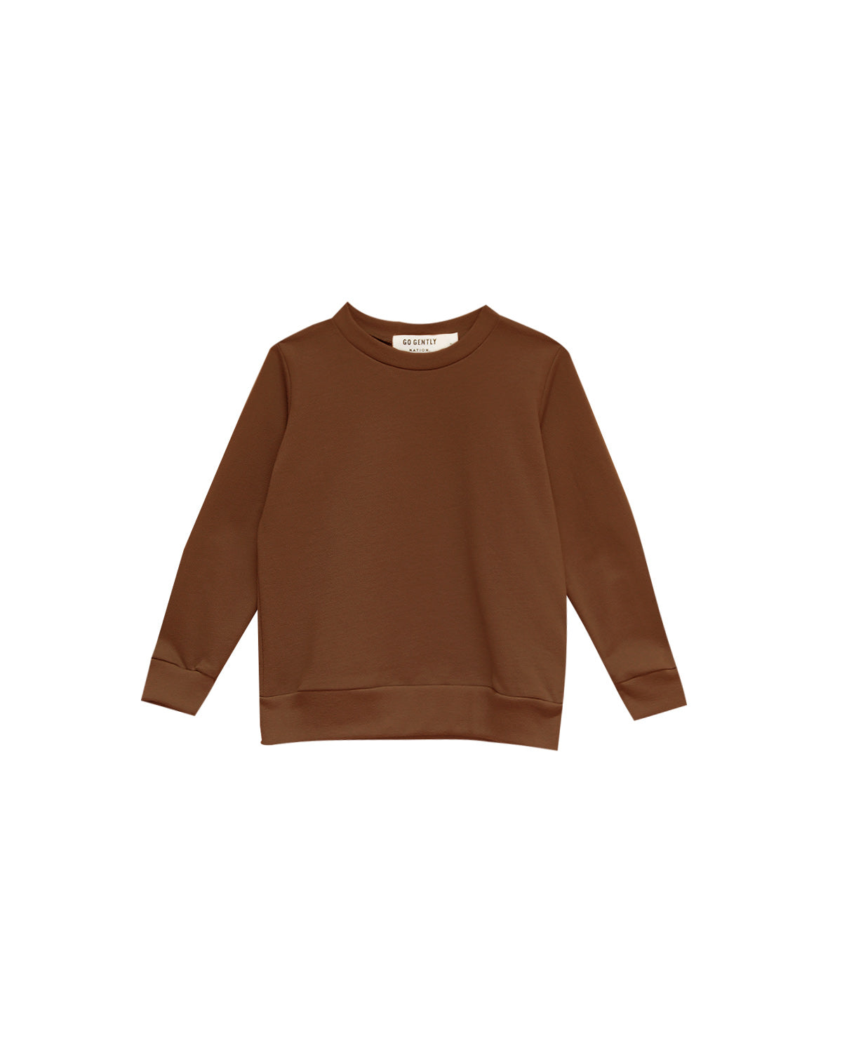 Brown sweatshirt on a white background