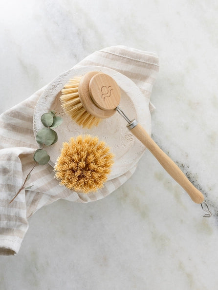 Sisal Bamboo Dishbrush + replacement head