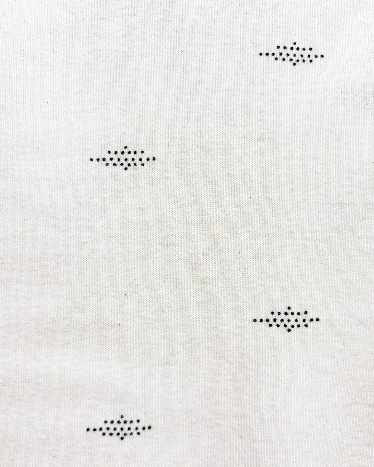 Rib Romper - natural dot