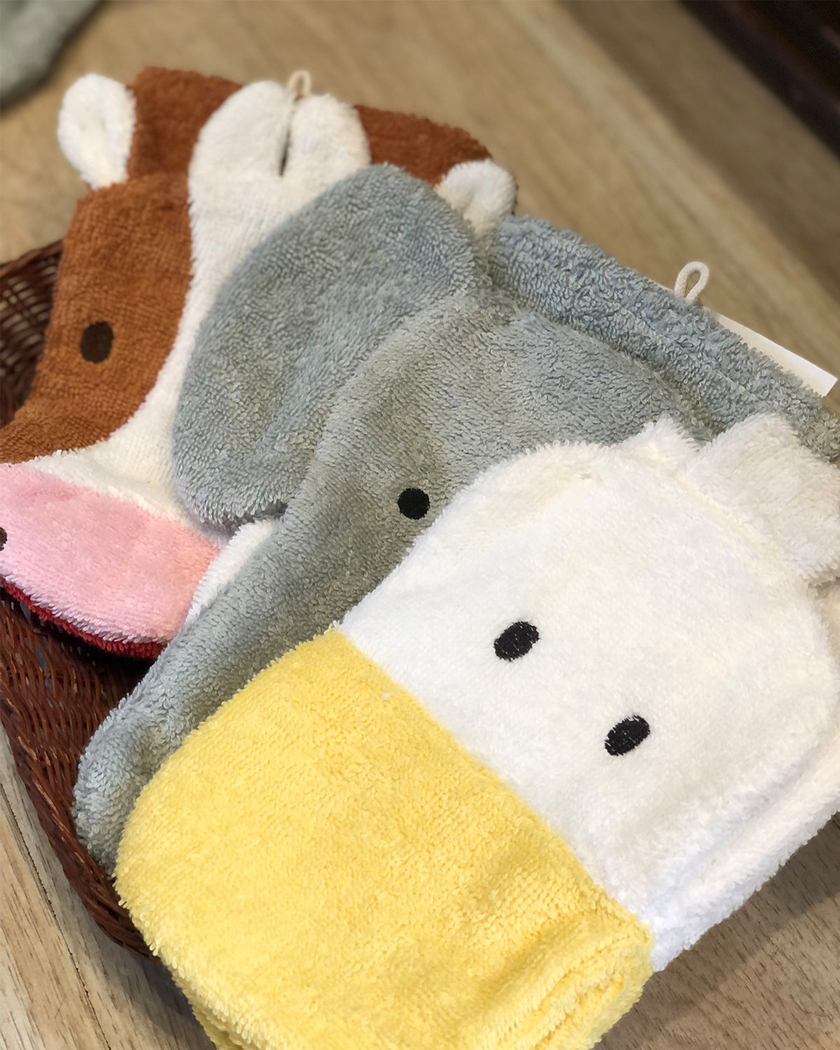 Organic Cotton Duck Washcloth Puppet