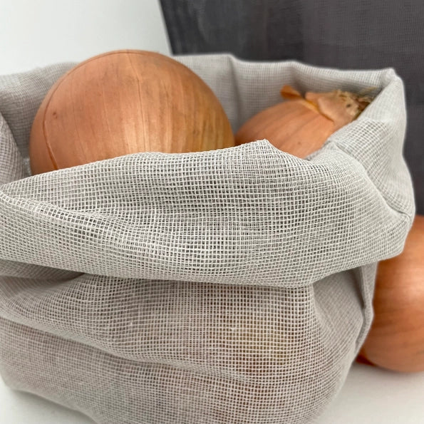 100% Cotton Gauze Net Eco Kitchen Storage Bag