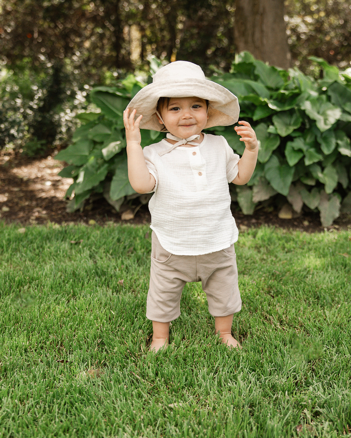 Baby Gauze Placket Tee