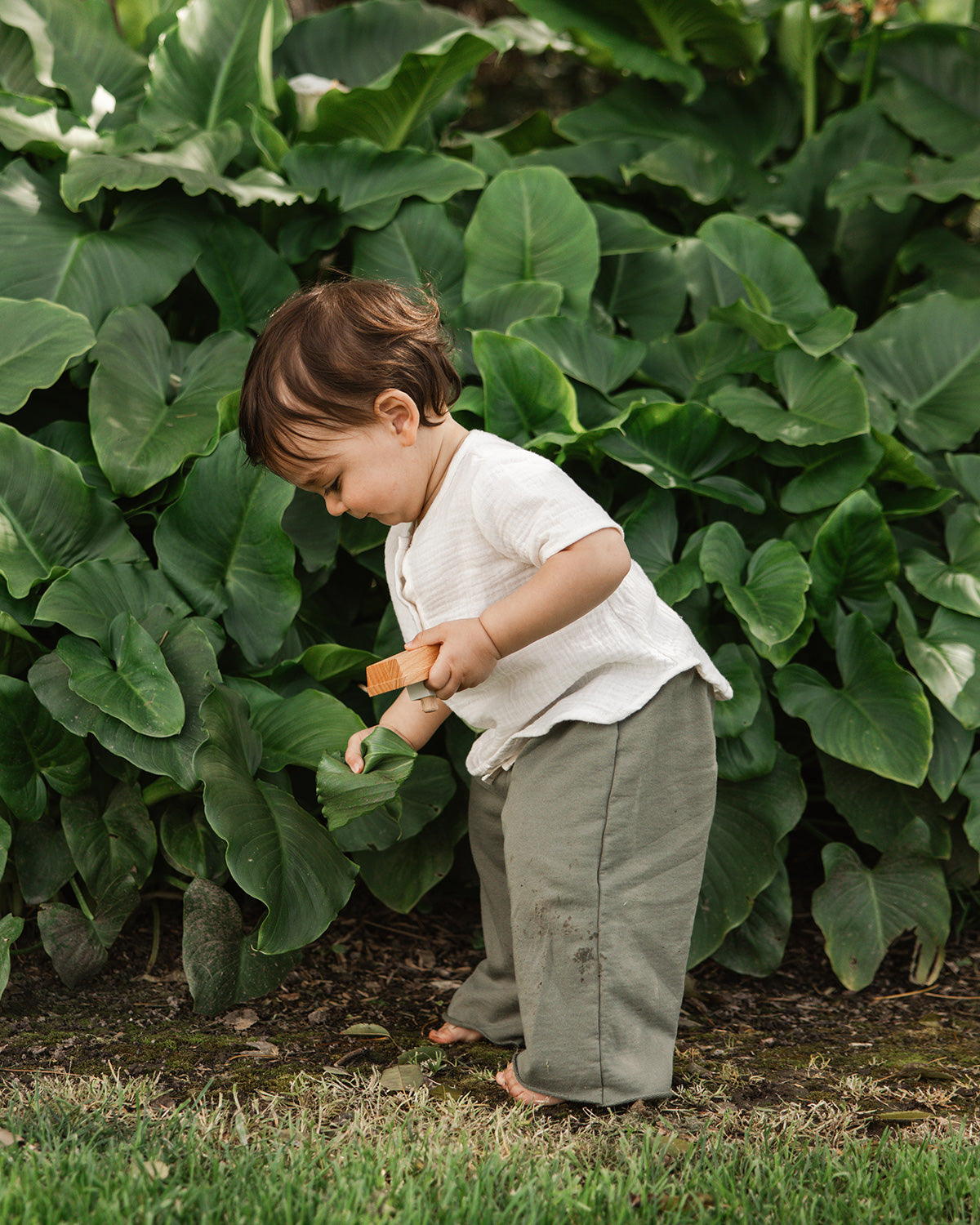 Baby Gauze Placket Tee