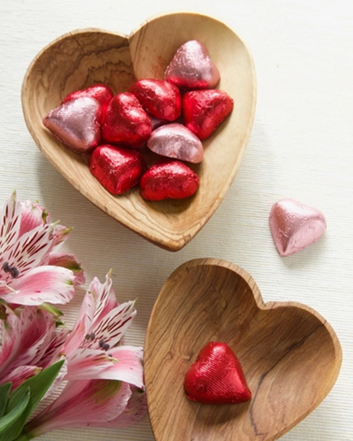 Olive Wood Heart Shaped Bowls