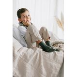 Collegien Paul Lightweight Ribbed Ankle Socks - blue cendre