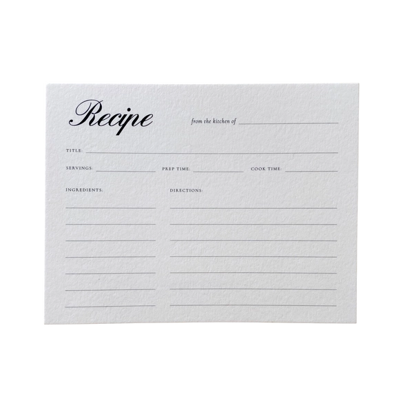 Recipe Card Set
