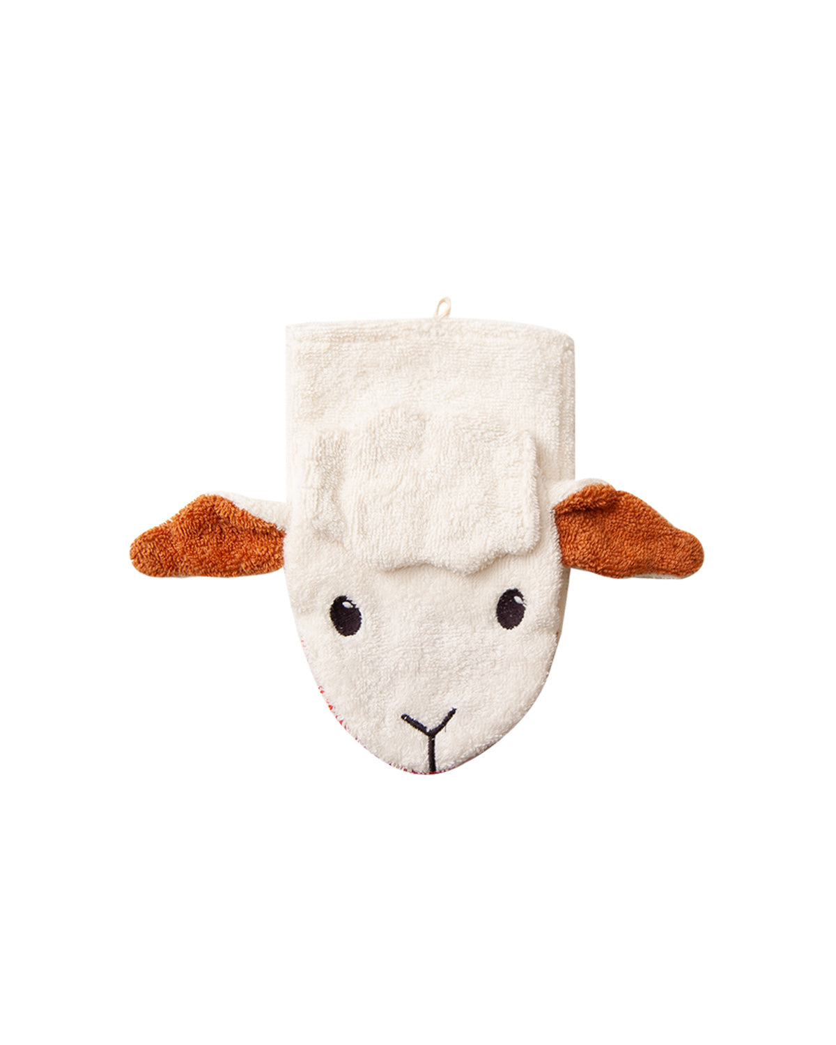 Organic Cotton Sheep Washcloth Puppet
