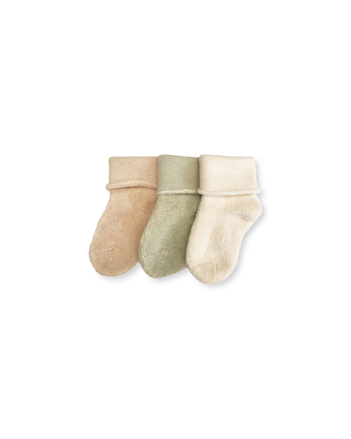 Organic Terry Socks Solid – 3 pack