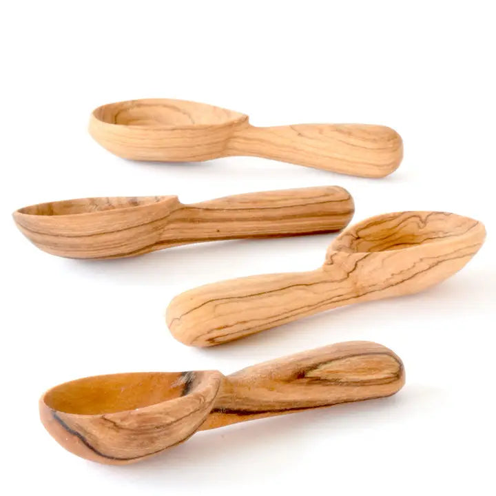 Wild Olive Teardop Spoons - set of 4