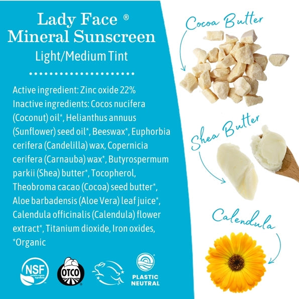 Mineral Sunscreen Face Stick - Spf 40