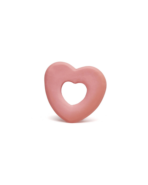 Heart Natural Rubber Teether