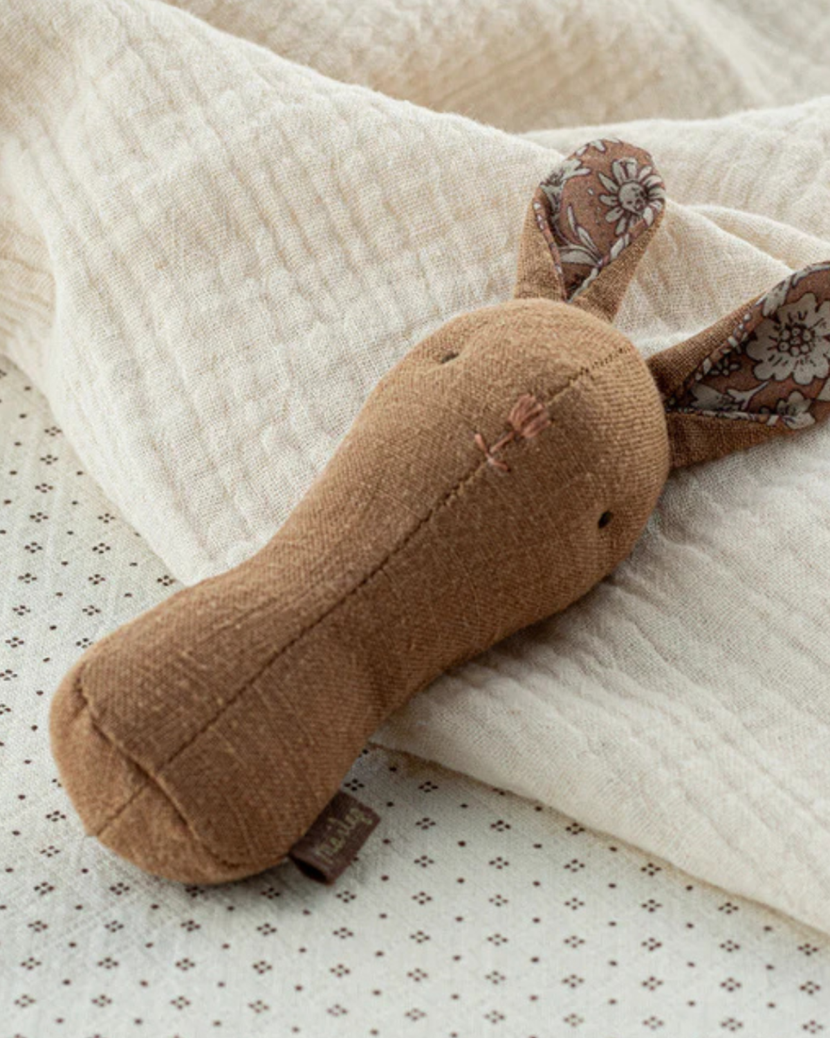 Bunny Rattle - chocolate