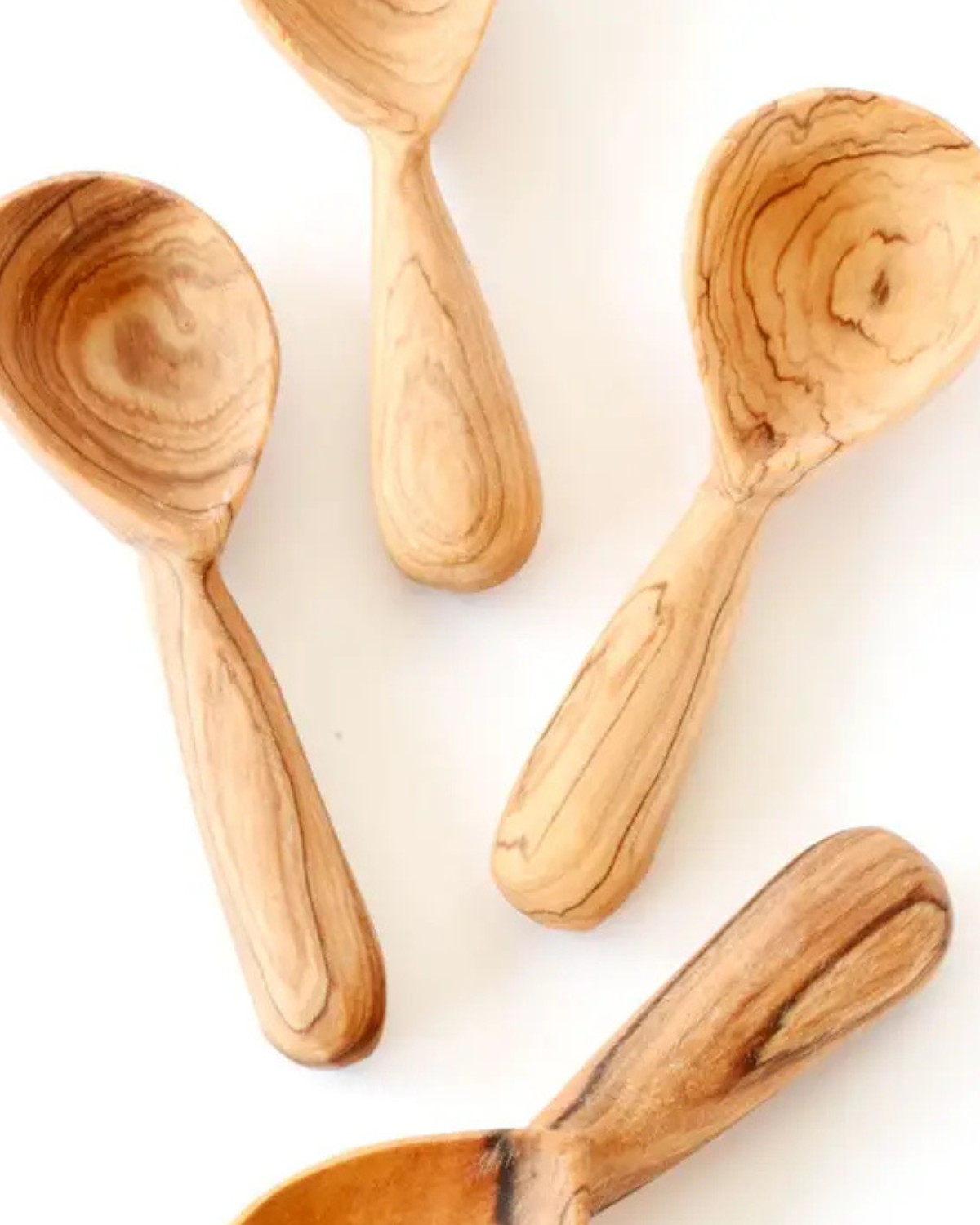 Wild Olive Teardop Spoons - set of 4