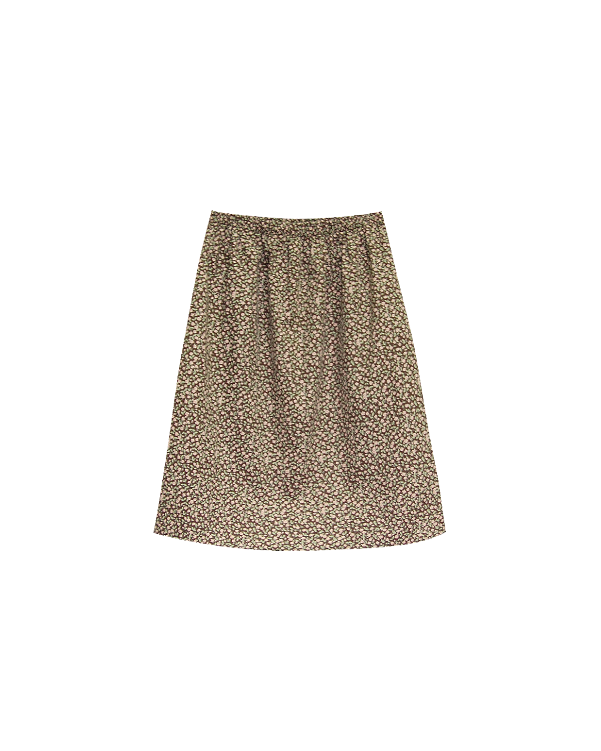 Patterned skirt on a white background