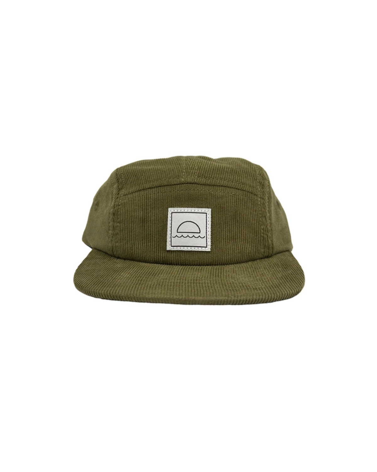 Five Panel Cap in Olive Corduroy