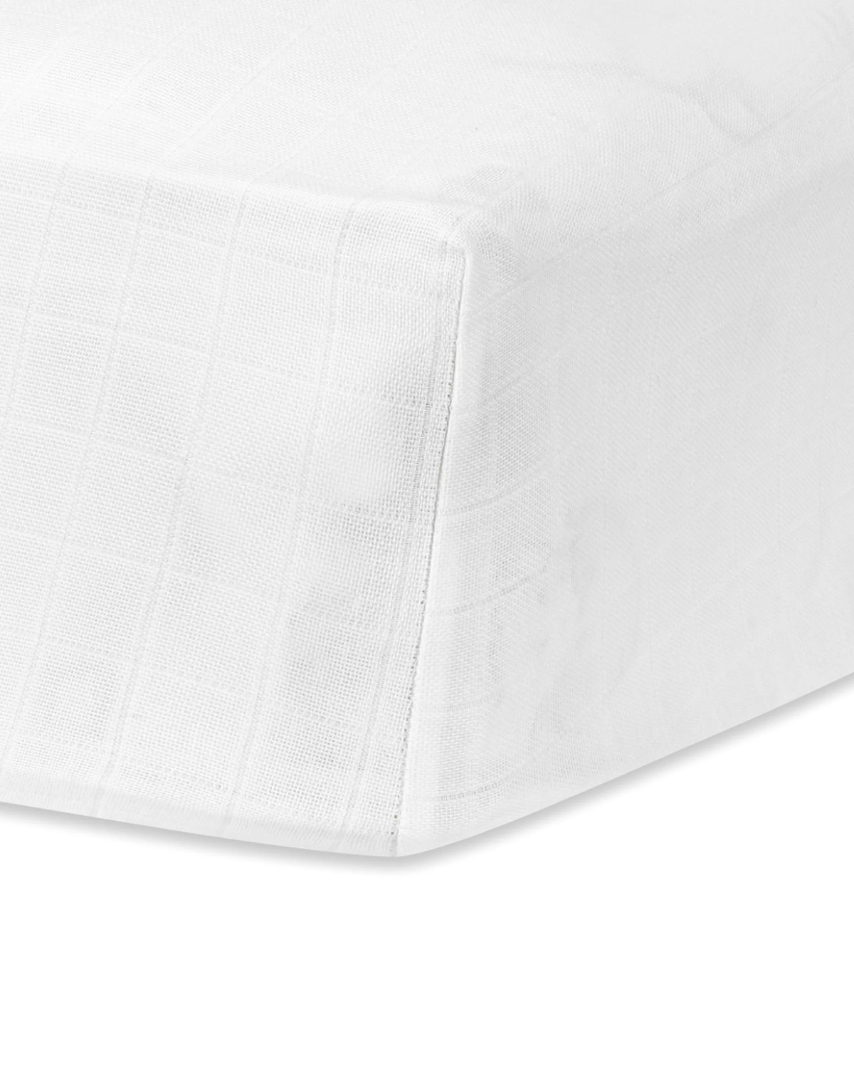 Muslin - Crib Sheet - White