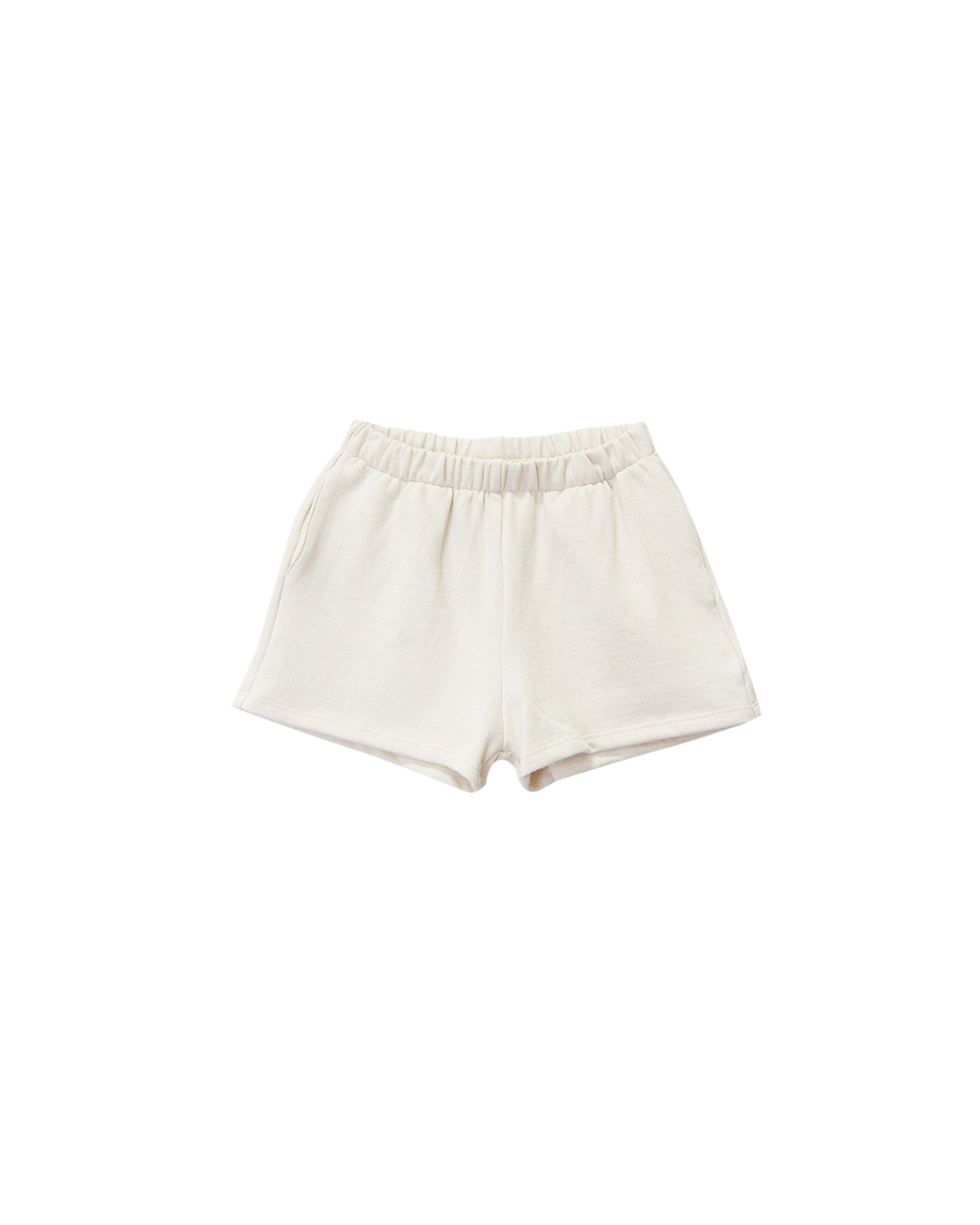 White shorts on a white background