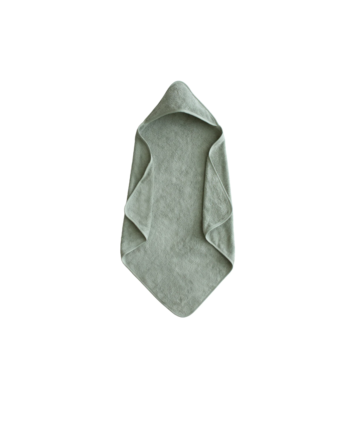 Organic Cotton Baby Hooded Towel - Moss