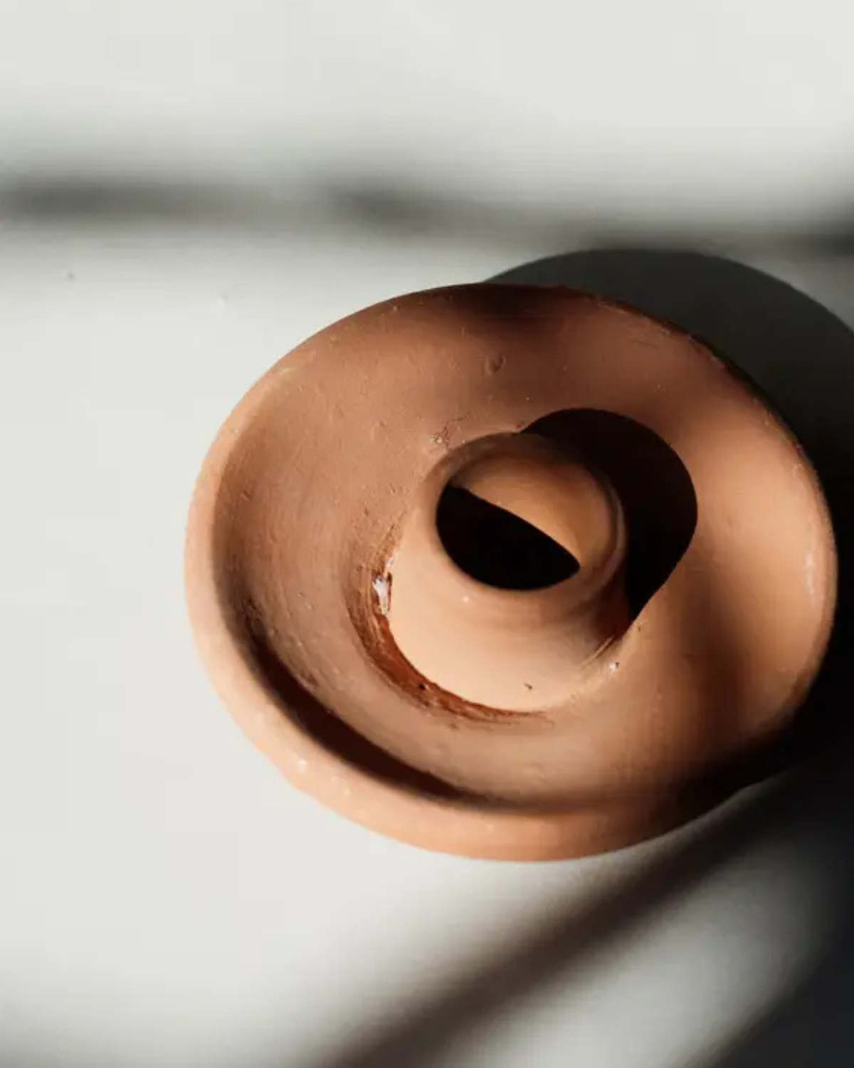 Clay Handcrafted Candle Holder