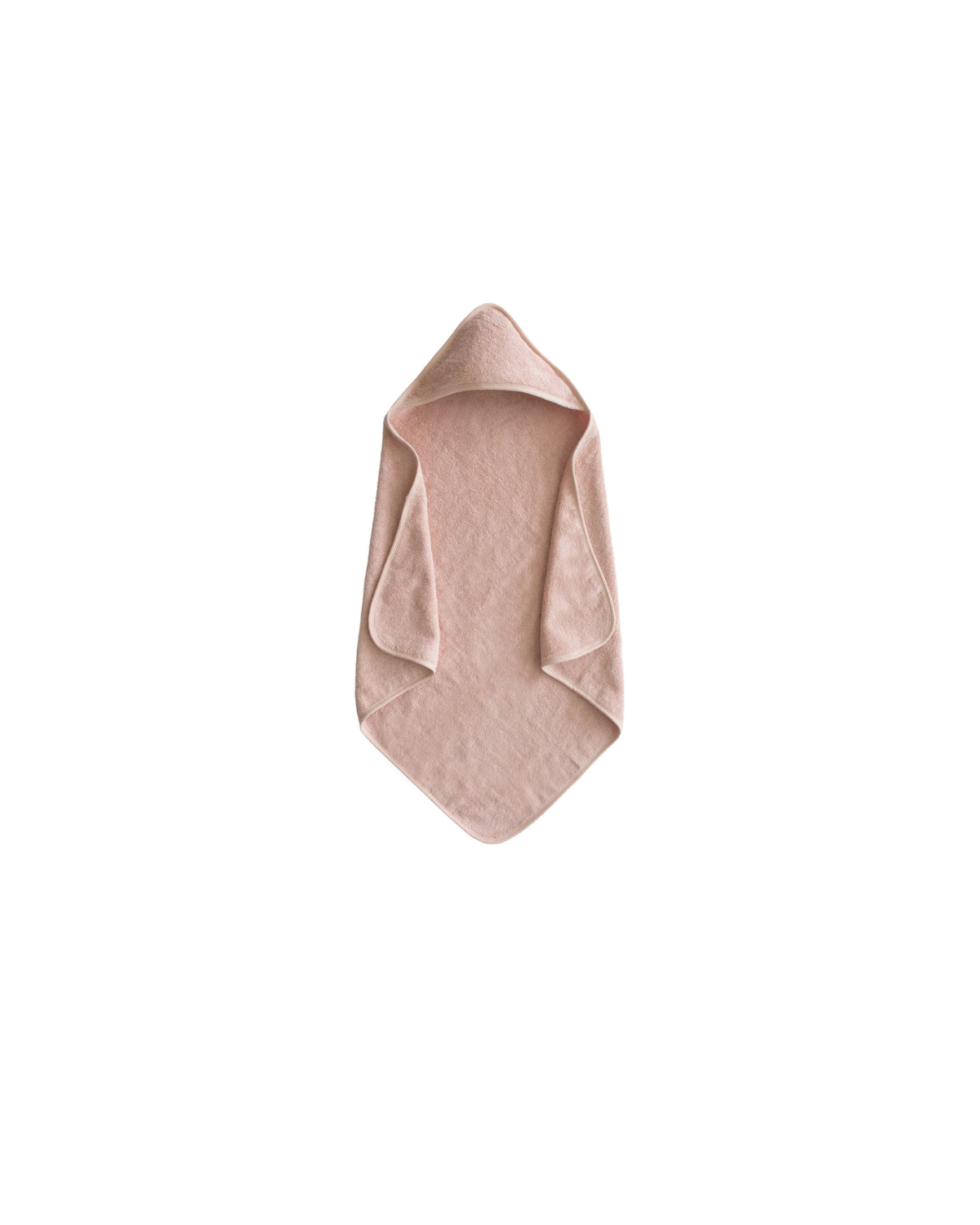 Organic Cotton Baby Hooded Towel -Blush