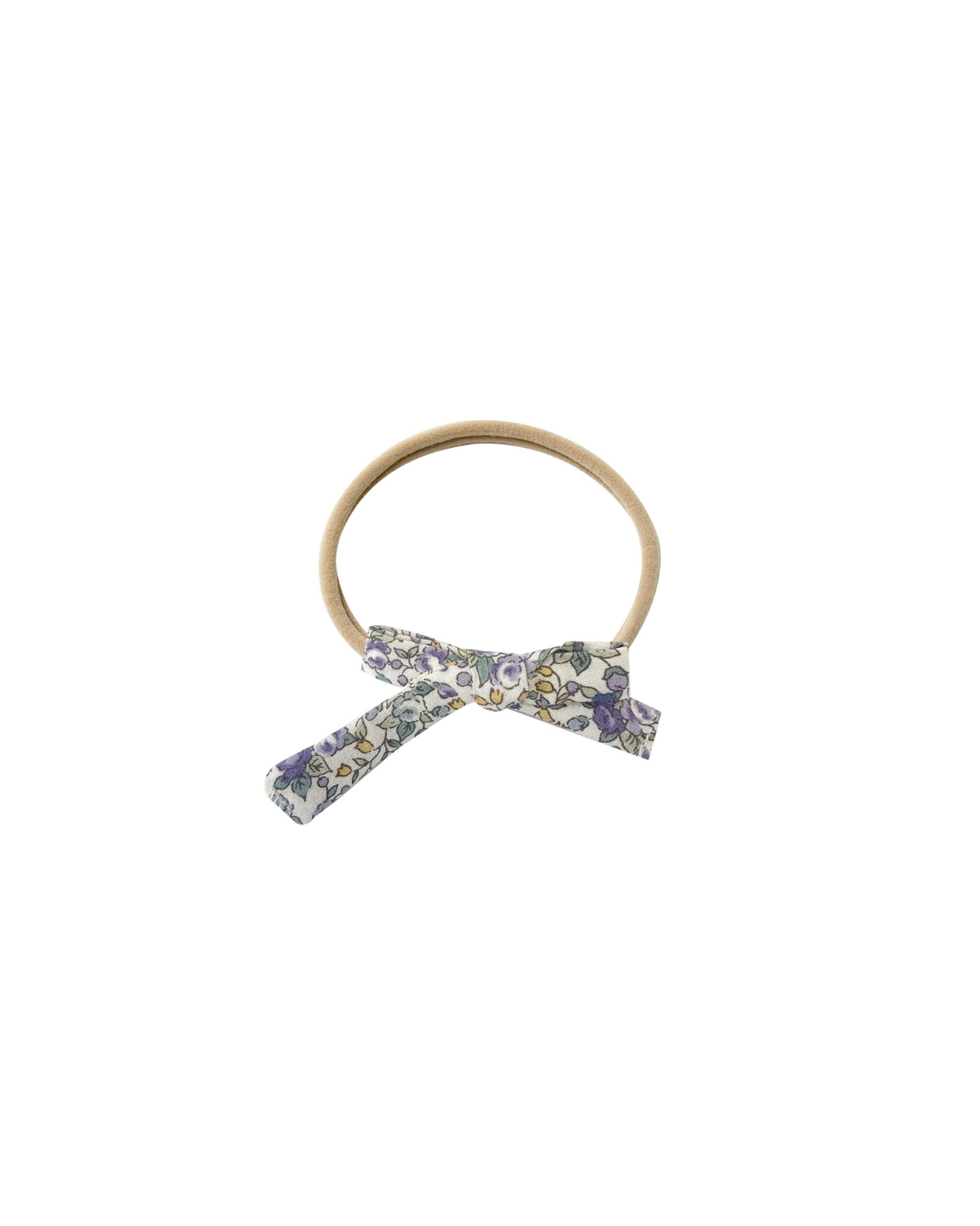 Mini Bow Headband - violet floral