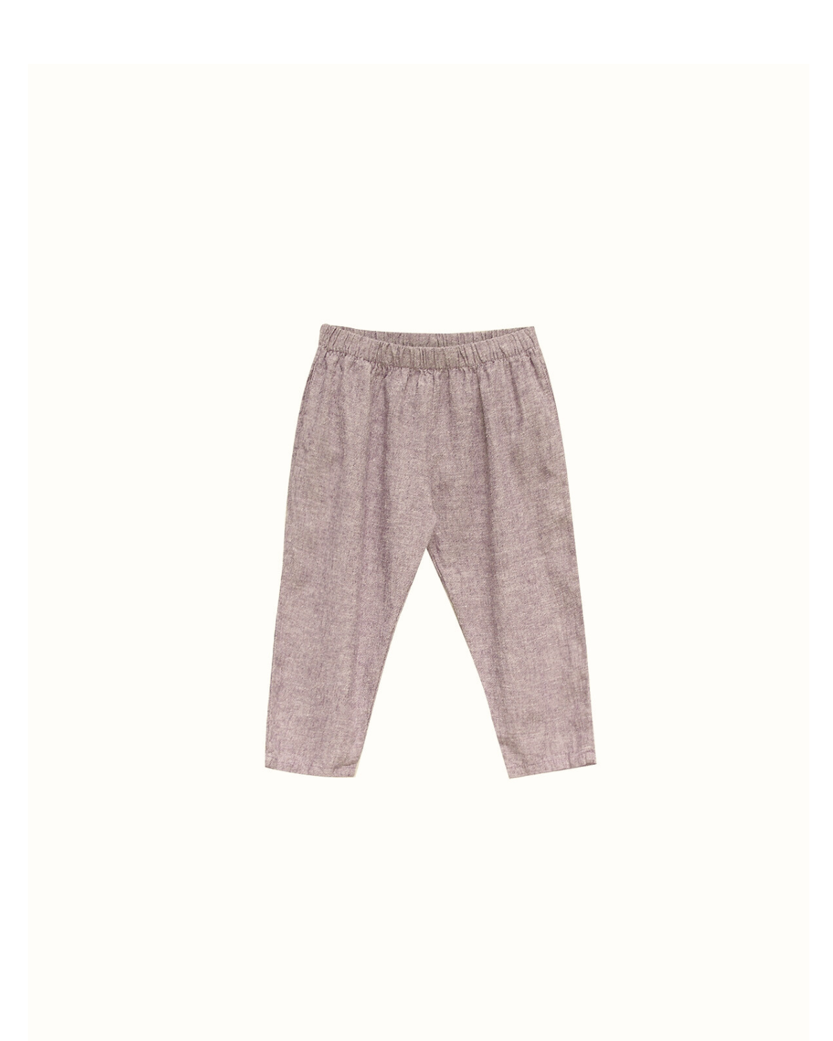 Pair of brown pants on a white background