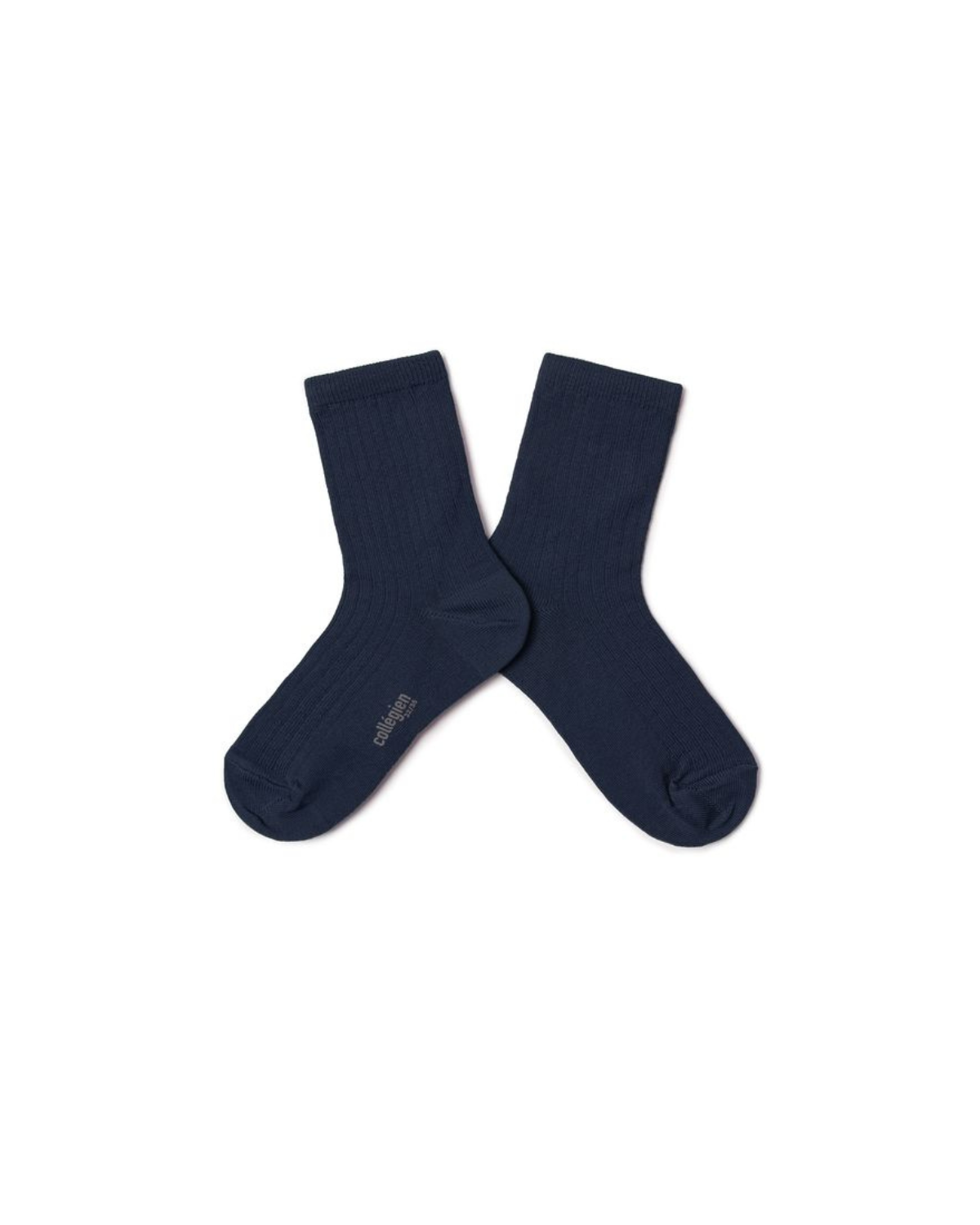 Collegien Paul Lightweight Ribbed Ankle Socks - navy