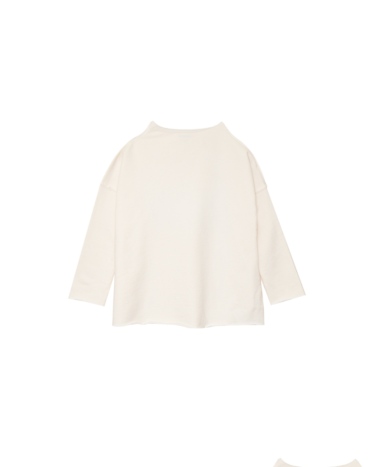 White blouse on a white background