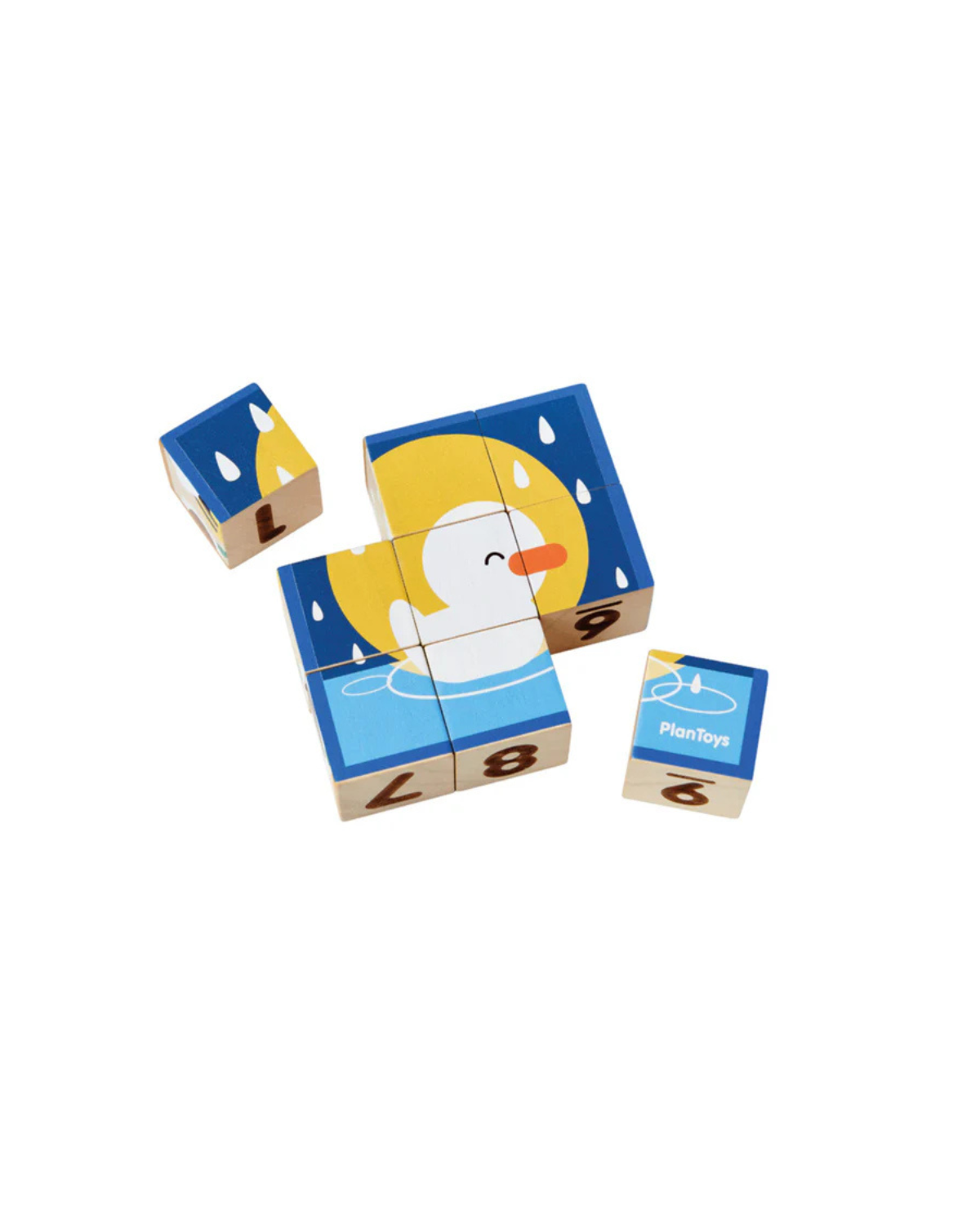 Animal Puzzle Cubes<br> Plan Toys