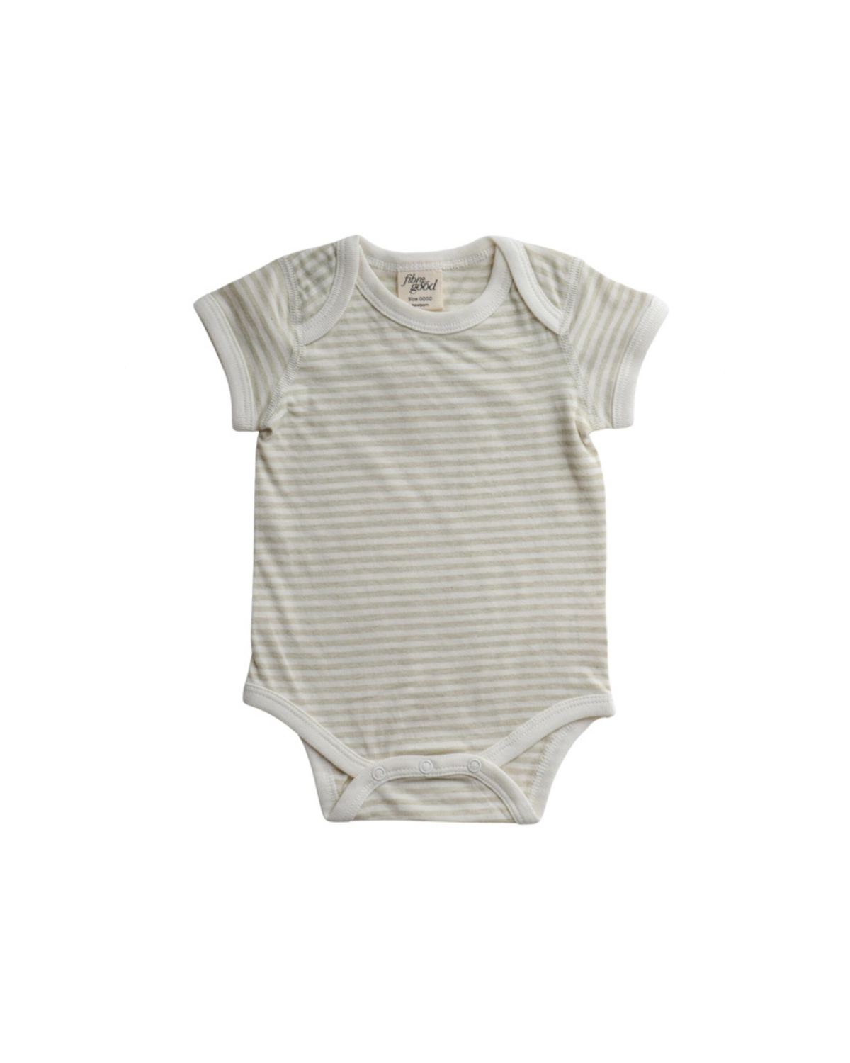 Undyed Organic Cotton Stripe Jersey Bodysuit