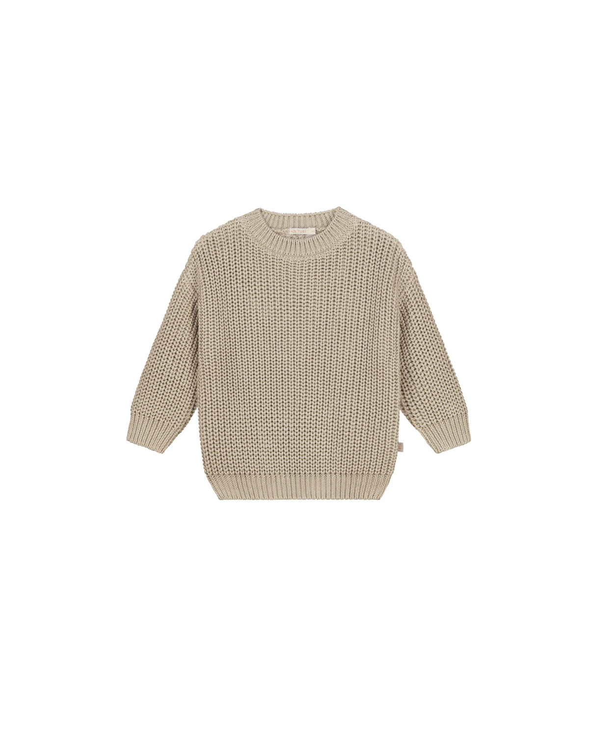 Chunky Knitted Sweater - moon