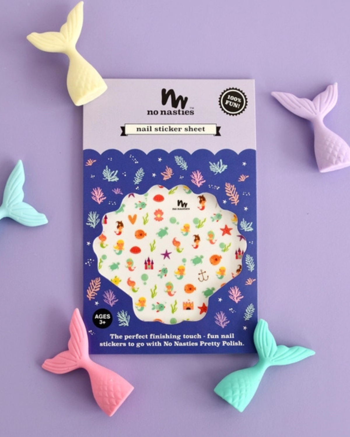 Mermaid Themed Nail Stickers <br> no nasties