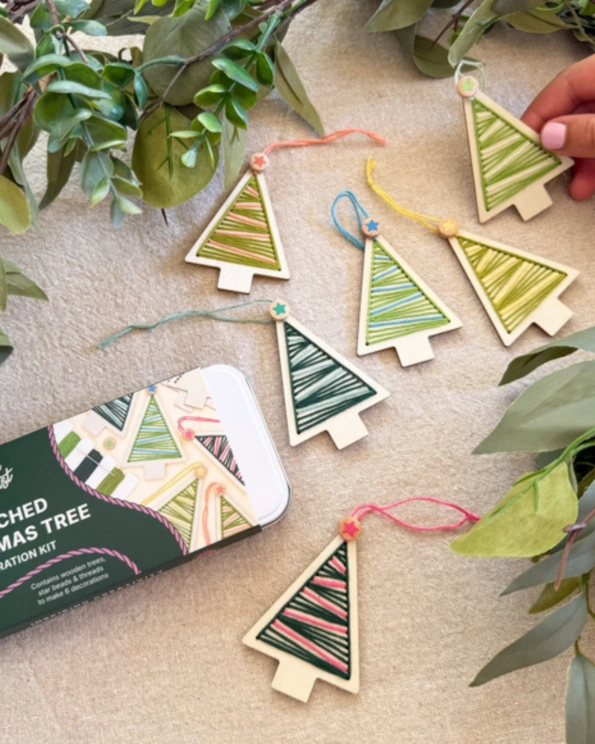 Stitched Christmas Tree Decoration Kit