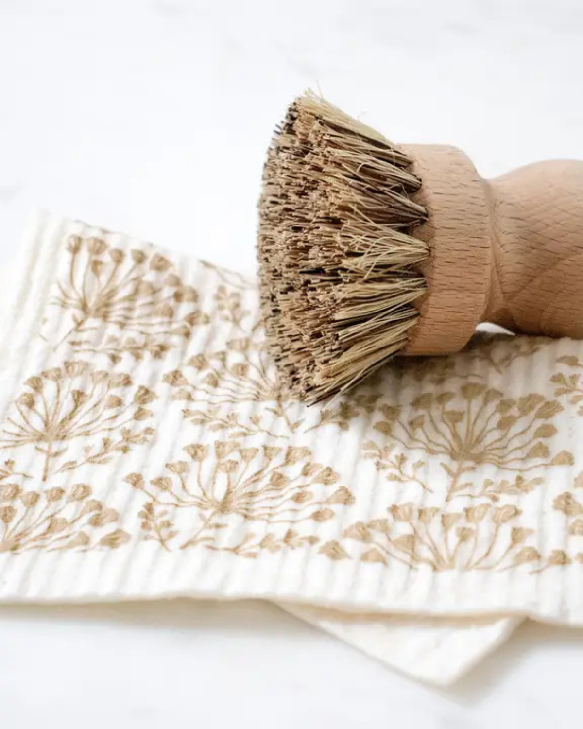 Swedish Dishcloth - brown dill