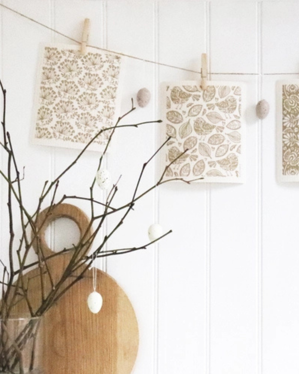 Swedish Dishcloth - brown dill