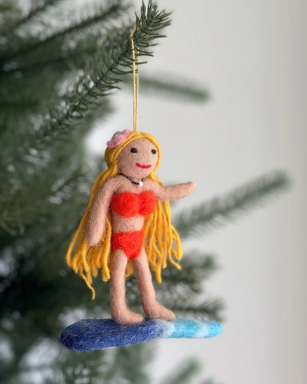 Felt Ornament - Surfer Girl