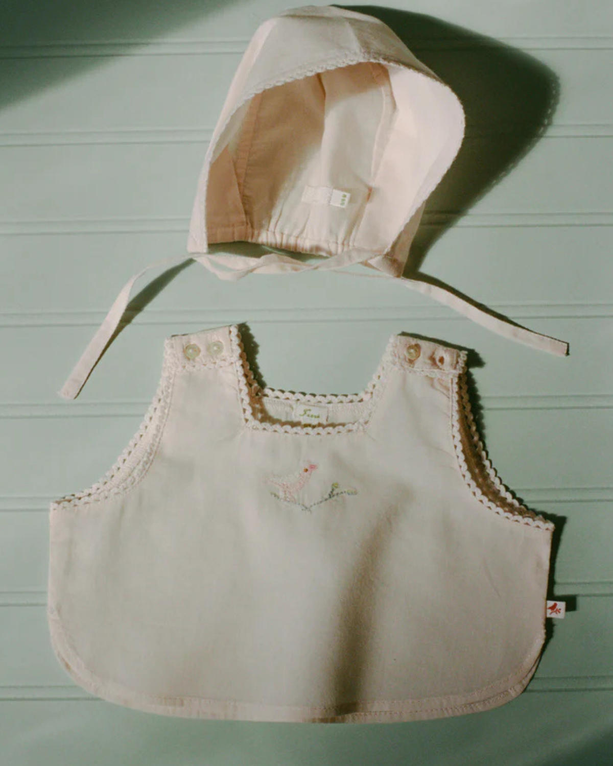 Voile Birdie Smock - Barely Pink