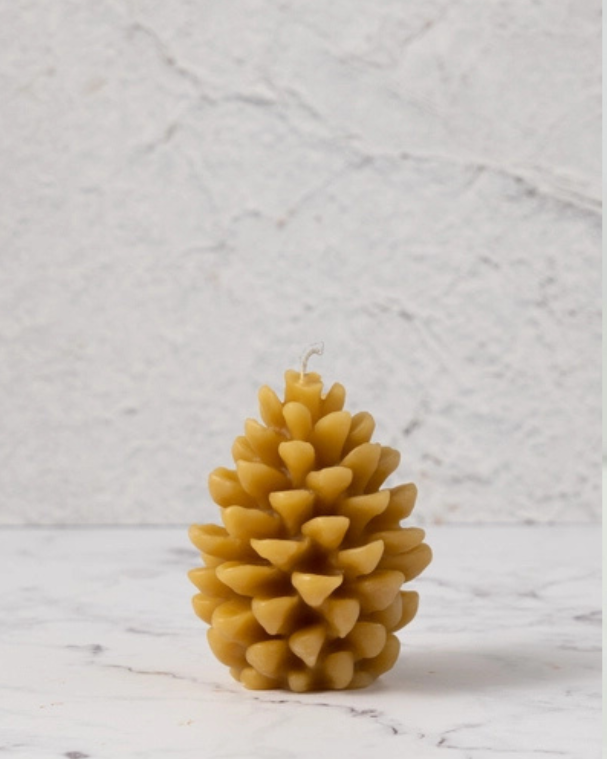 Pure Beeswax Pinecone Candle