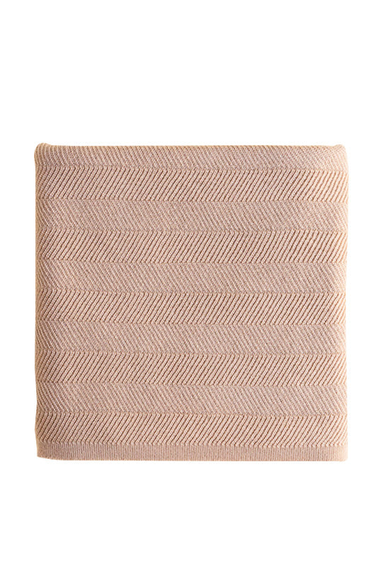 Merino Wool Blanket Freddie - Rose <br> hvid