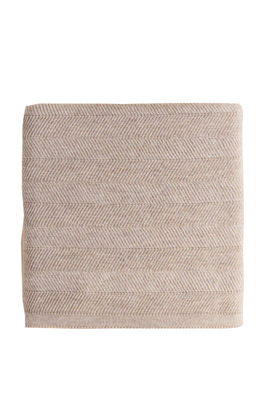 Merino Wool Blanket Freddie - Sand <br>hvid